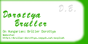 dorottya bruller business card